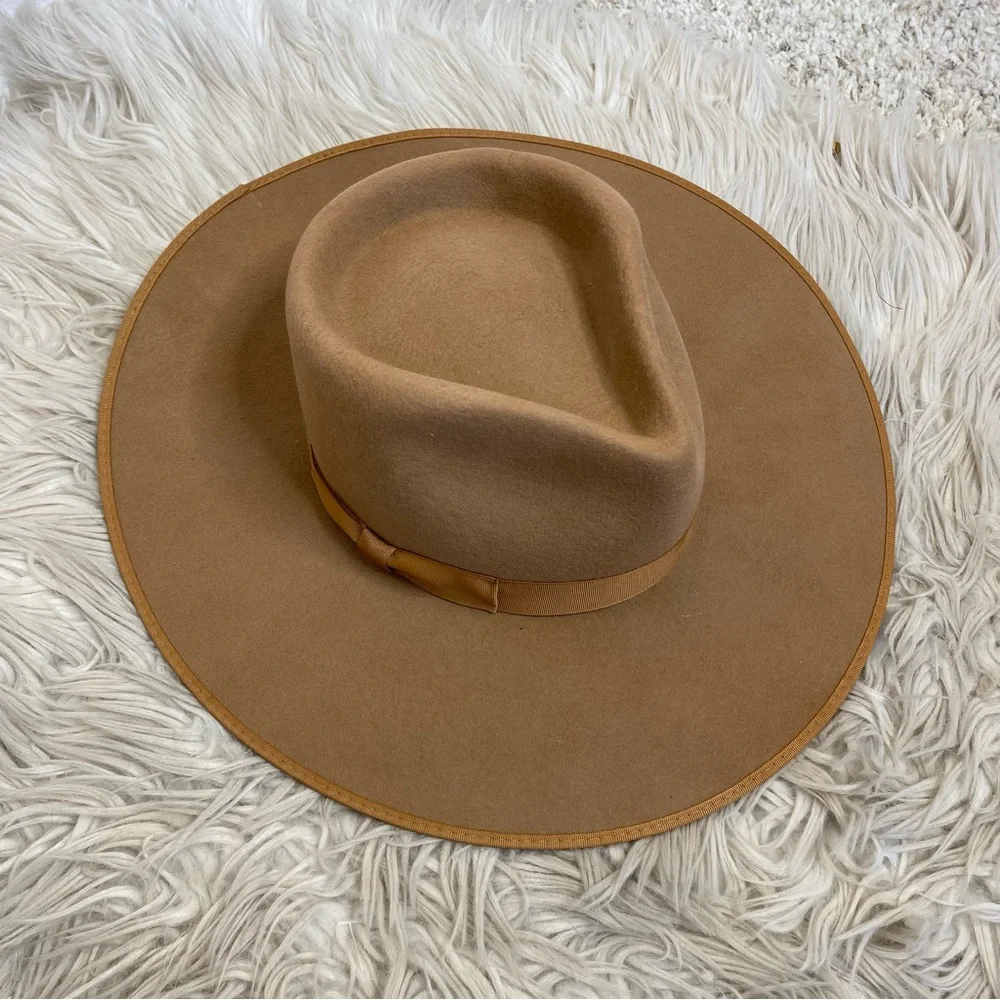 Lack of Color Teak Rancher Brown Tan Felt Wool Wide Brim Hat
